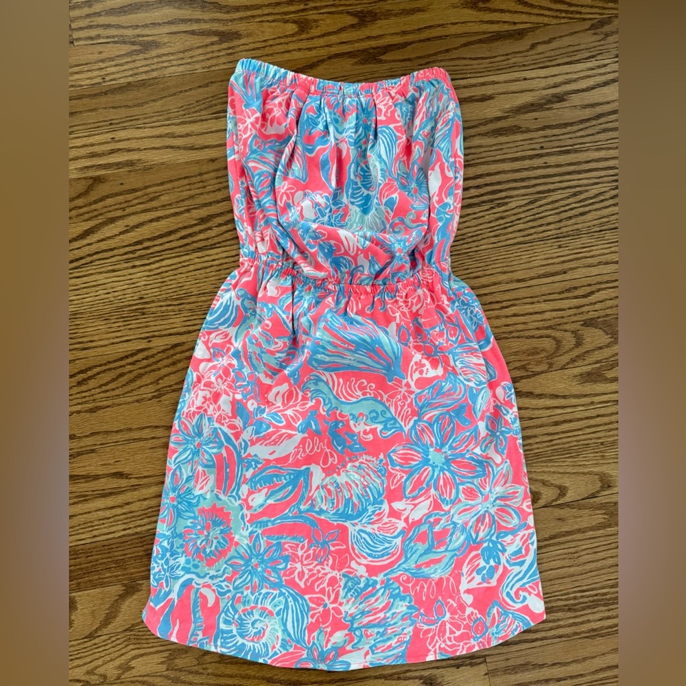 Lilly Pulitzer Pink and Blue Floral Dress
